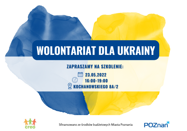 Plakat - Wolontariat dla Ukrainy,