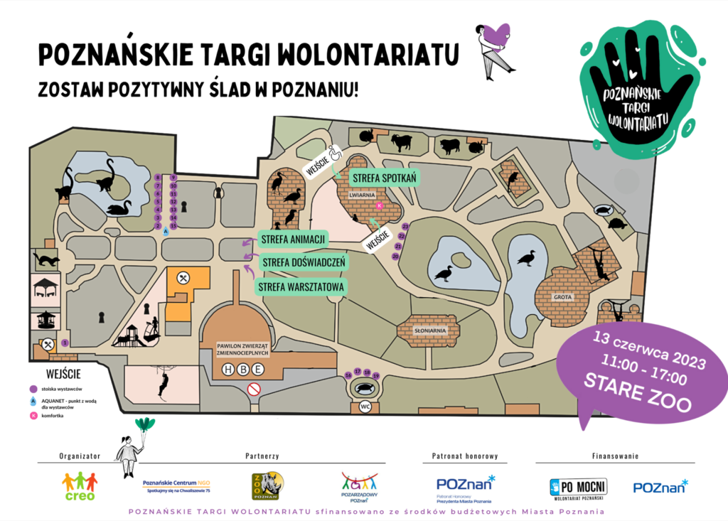 Mapa Poznańskich Targów Wolontariatu
