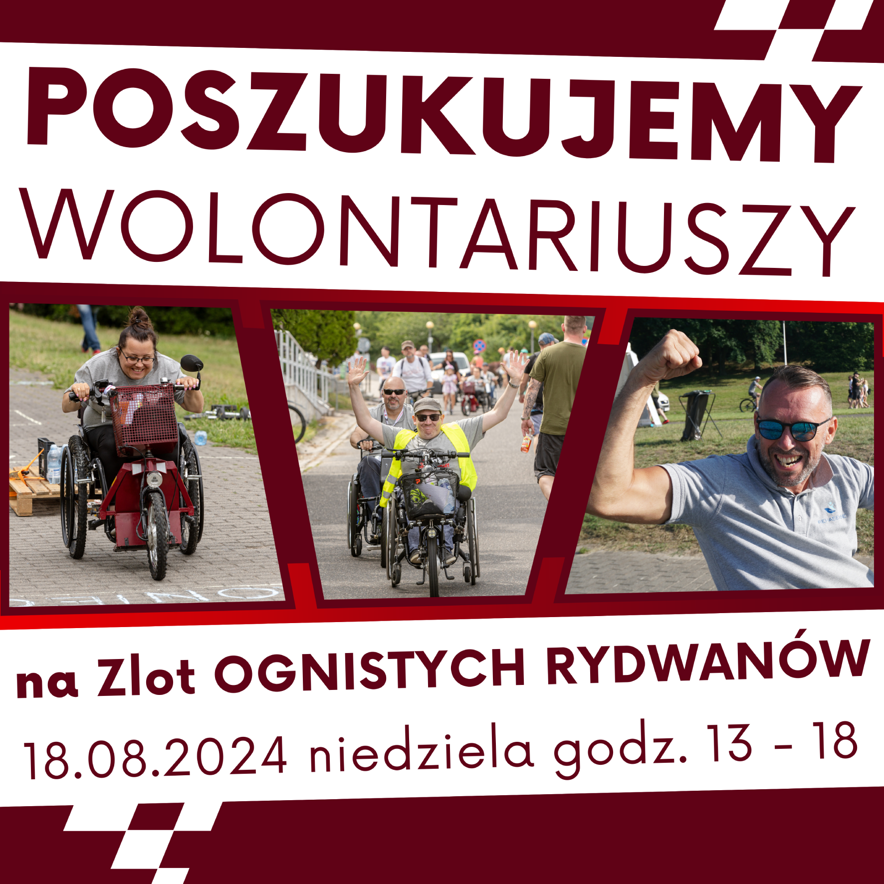 Poszukujemy wolontariuszy na zlot ognistych Rydwanów 18.08.2024 niedziela godz. 13-18