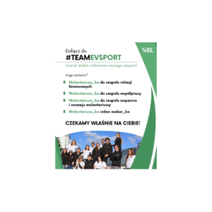 Plakat: dołącz do #TEAMEvSport.